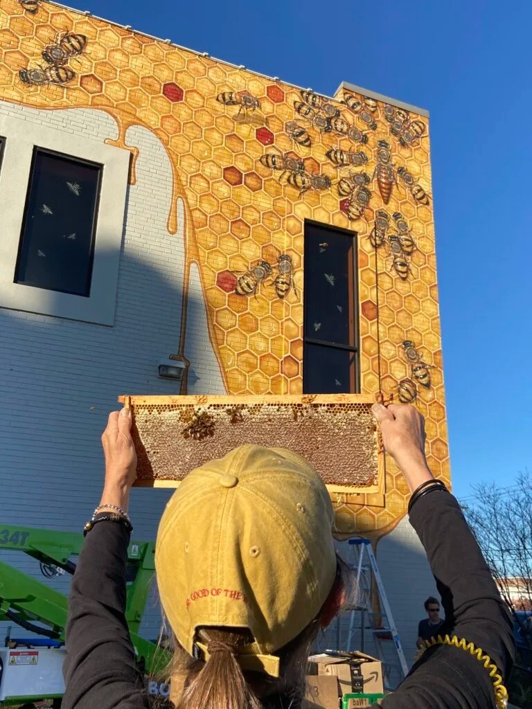 One Man’s Mission To Paint 50,000 Honeybees In NC And Beyond