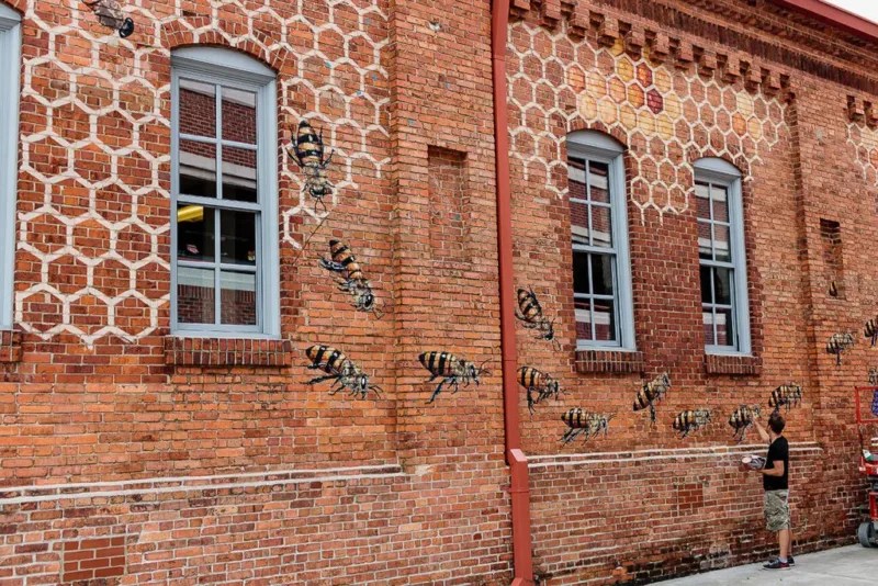 One Man’s Mission To Paint 50,000 Honeybees In NC And Beyond