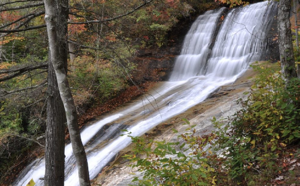 waterfalls at gorges state park 