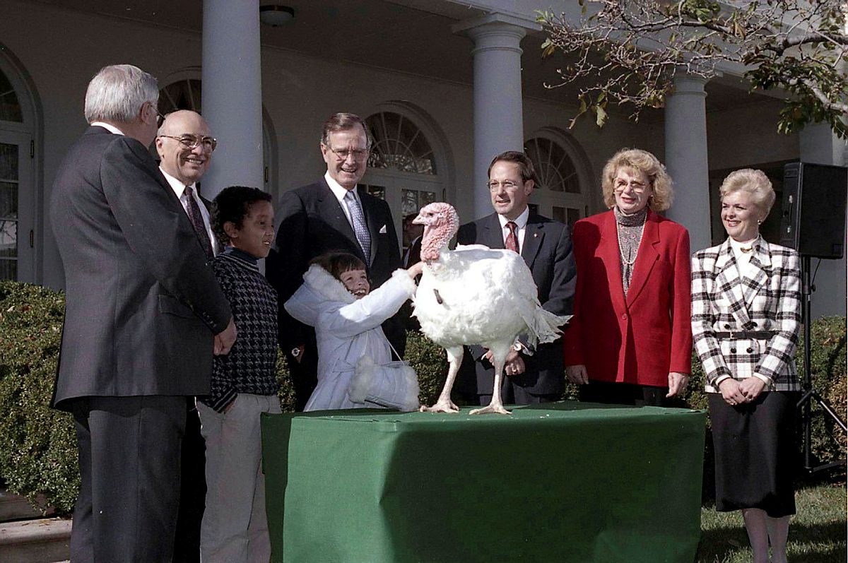 President George H.W. Bush turkey pardon