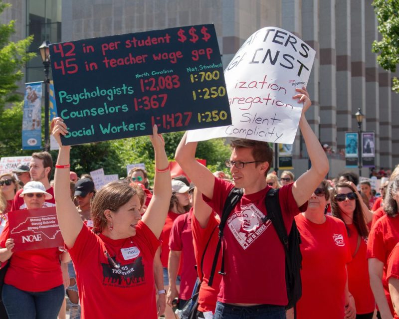 NC teacher pay and per-student funding