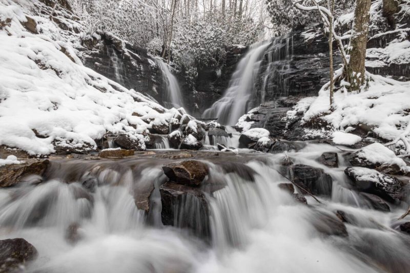 Winter is a magical time to go chasing waterfalls in North Carolina.