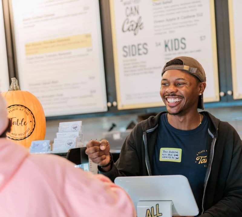 Community cafés with a pay-what-you-can model bring together people from all different backgrounds through dining experiences and volunteer opportunities.